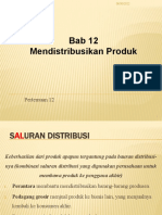 Pertemuan 12 Mendistribusikan Produk