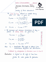 Maximum & Minimum Concentration During Multiple Dosing