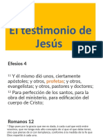 El Testimonio de Jesús - 074938