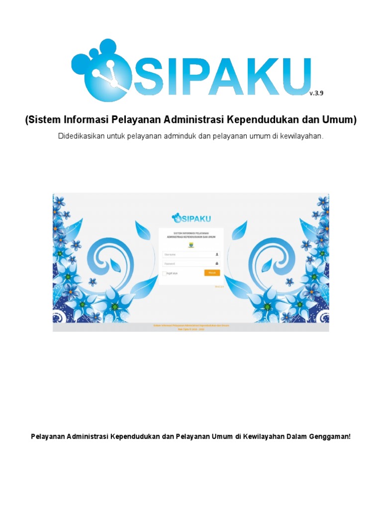 Aplikasi SIPAKU untuk Pelayanan Adminduk | PDF