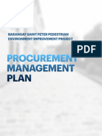 Barangay Saint Peter Pedestrian Project Procurement Plan