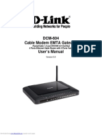 DCM-604 Cable Modem EMTA Gateway User's Manual