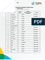 Form Laporan Penerima Donasi Rhea