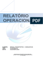 Relatório Operacional - Brazul
