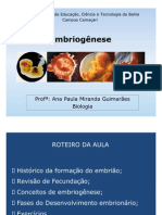 Embriogênese IFBA