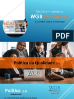 Política Qualidade WGB Academy