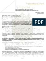 Notificación de Asignación de Plaza Vacante Temporal Proceso de Selección para La Admisión en Educación Básica, Ciclo Escolar 2021-2022