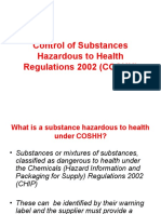 Control of Substances Hazardous To Health Regulations Presentation