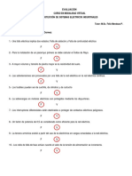 Evaluación Proteccion de Sistemas Electricos Industriales