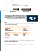 Esgoto PVC Série B Ficha Técnica Tubos e Acessórios de PVC-U EN 1329