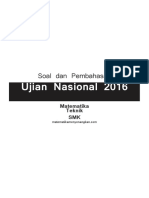 Soal Pembahasan Ujian Nasional Matematika Teknik 2016