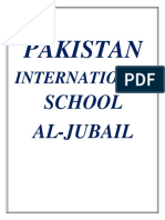 PAKISTAN INTERNATIONAL SCHOOL NOTES