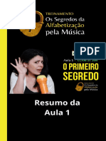 Segredos Aula 1 Resumo 1