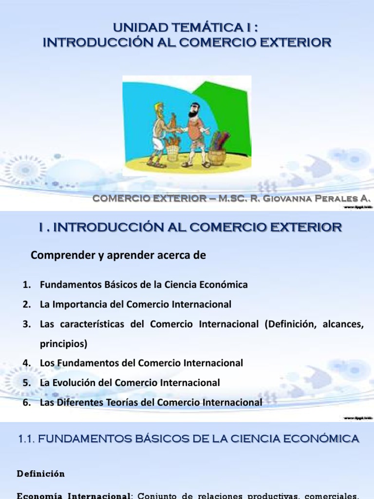 Fundamentos y Evolución del Comercio Internacional | PDF | Ventaja ...