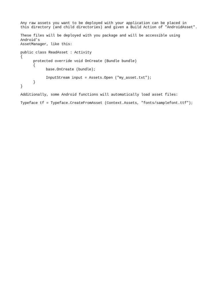 About Assets | PDF