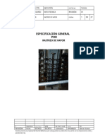 TN0036 (001) - General Specifications For Steam Tracing - En.es