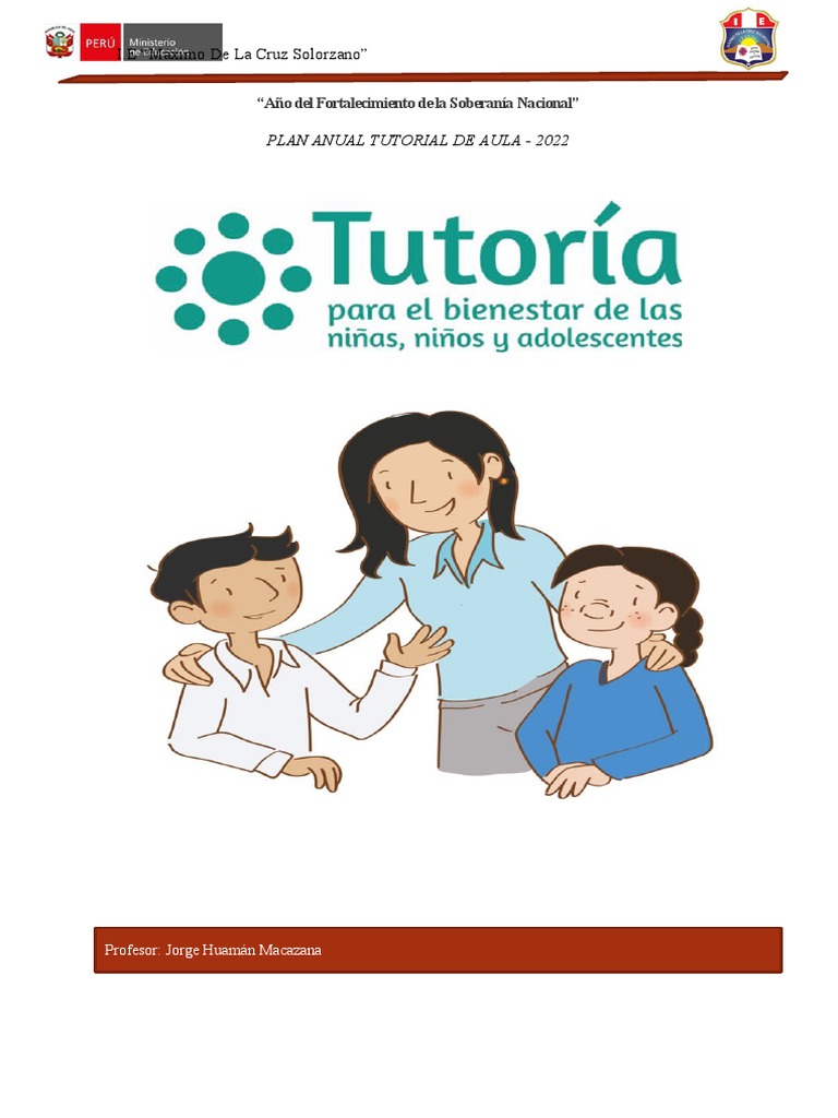Plan Anual de Tutoría 2022 Secundaria | PDF | Las emociones ...