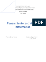 Actividad Pensamiento Estrategico Matematico