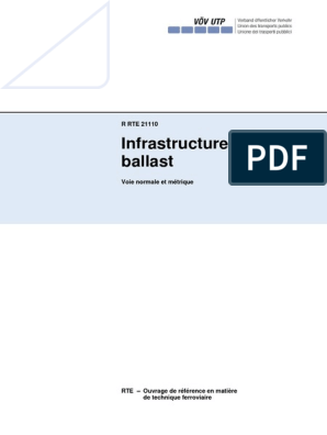 R Rte 21110 - FR Infrastructure Et Ballast, PDF, Transport ferroviaire
