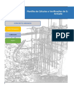 Planilha de dimensionamento de seções retangulares e T