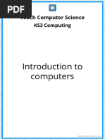 KS3 Answer Sheet - 01 Introduction To Computers