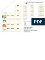 FICHA DE APOYO Sustantivo y Adjetivo