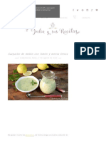 Gazpacho de Melon Con Limon y Menta Fresca