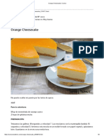 Orange Cheesecake - Cocina