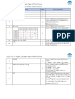 Year 11 GSCE AQA Practice Paper 3H 2022 Mark Scheme