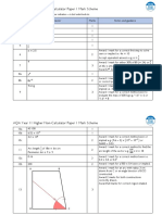 Year 11 GCSE AQA Practice Paper 1H 2022 Mark Scheme