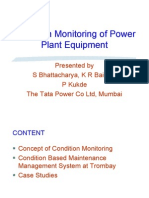 Condition Monitoring of Power Plant Equipment