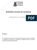 Microeconomia - Monopólio e Oligopólio - Rodrigo Souza 1