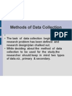 Methods of Data Coll