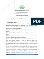 Análise neoclássica do comércio internacional