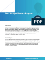 Data Analyst Masters Catalog