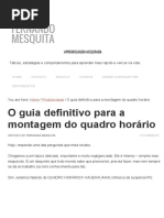 O Guia Definitivo para A Montagem Do Quadro Horário - Fernando Mesquita2