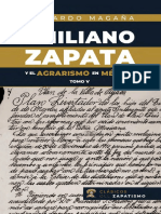 Emiliano Zapata Agrarismo TOMO V
