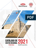 Catalogo Costos Regional Mérida 2021