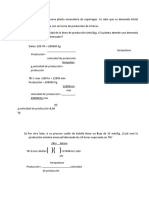 Producción planta envasadora espárragos 8hrs