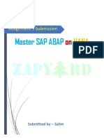 Master SAP ABAP: Assignment 5 Submission