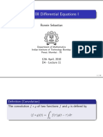 MA-108 Differential Equations I: Ronnie Sebastian