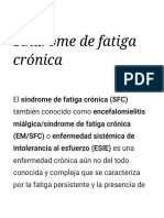Síndrome de Fatiga Crónica - Wikipedia, La Enciclopedia Libre