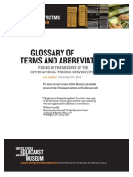 2016 Glossary - ITS Słowmik Terminów Niemieckich Holokaust