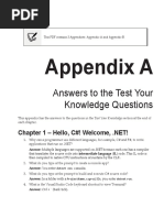 Appendix A: Answers To The Test Your Knowledge Questions