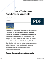 Costumbres y Tradiciones Navideñas en Venezuela