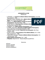 Aurum Metallicum: referências sobre as propriedades e aplicações do ouro na homeopatia