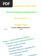 Chapter 1 First Order ODE Handout