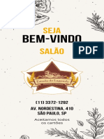 Cardápio Salão de Pães - Pães, Sanduíches e Bebidas