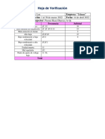 Hoja de Verificacion y Pareto