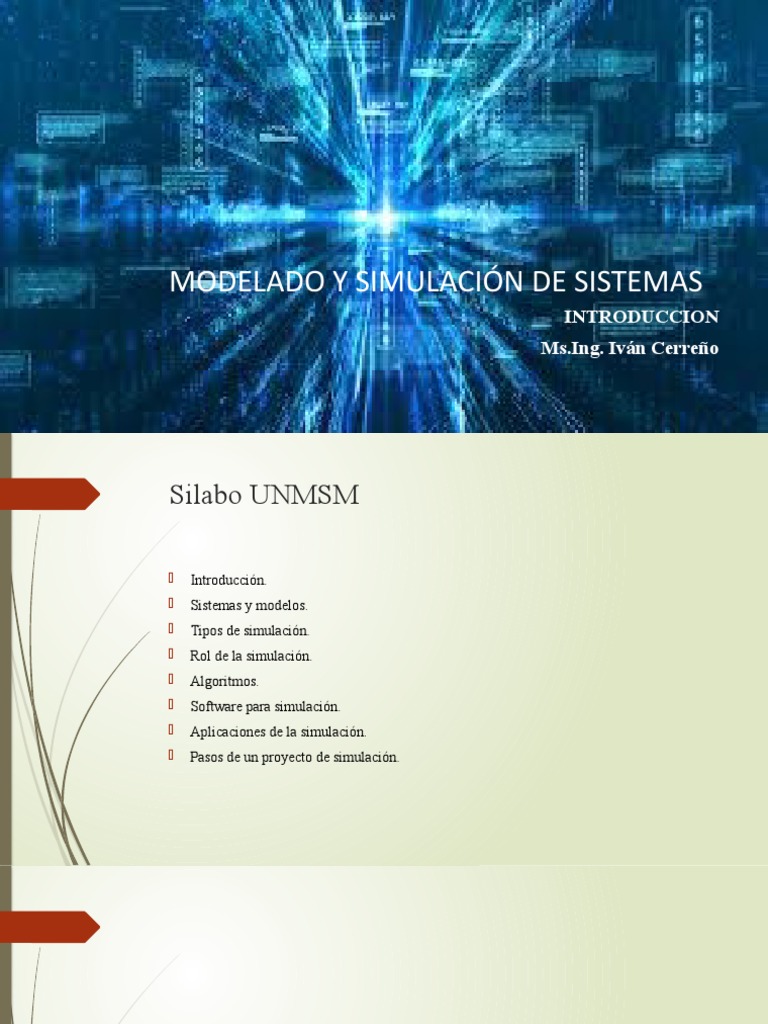Modelado y Simulación de Sistemas | PDF | Simulación | Algoritmos